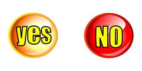 yes, no, the buttons for your website