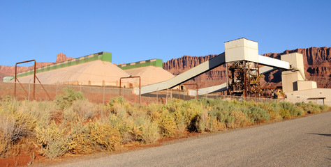 Potash Facility on Colorado River near Moab