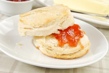 Biscuit with jelly