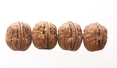 Four walnuts