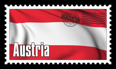 Made in Austria original stamp