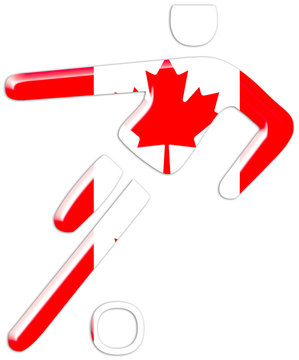 fussballspieler canada flag kanada  symbol