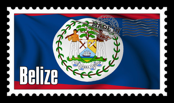 Made in Belize original stamp