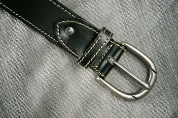 classic black leather belt