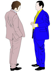 talking businessmen