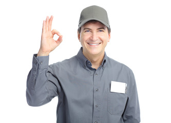 Mature handsome worker.