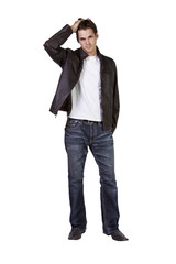 Fototapeta premium Portrait of stylish young man