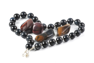 hawk eye necklaces and stones