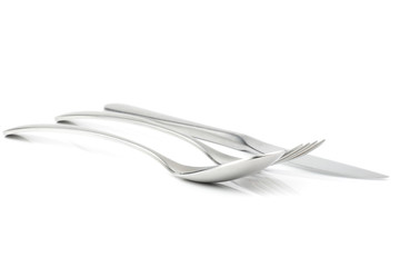 old spoon knife and fork