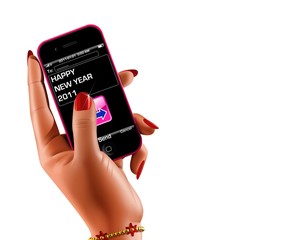 Happy New Year 2011 from smartphone