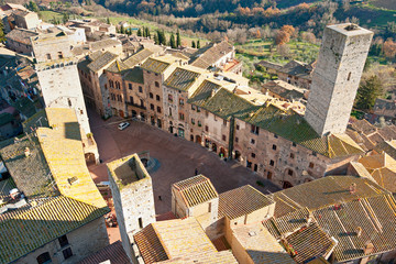 View of san gimignano, Tuscany, Italy.
