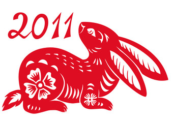 Chinese Zodiac of Rabbit Year.