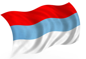 Montenegro flag, isolated