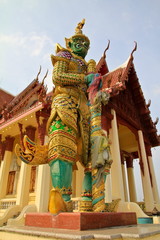 Fototapeta na wymiar Thai Giant Statue in Ratchaburi, Thailand.
