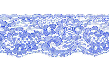 Blue lace pattern - obrazy, fototapety, plakaty