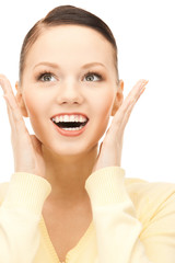 Fototapeta premium surprised woman face