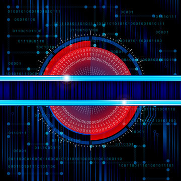 Technology theme vector banner. Eps10