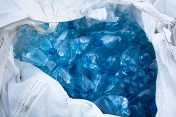 PET bottle in big bag