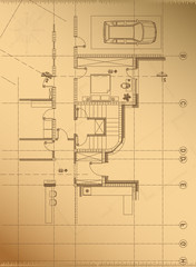 Architectural background. Vector.