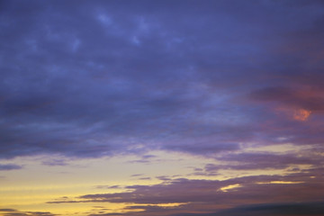Cloudscape at dusk