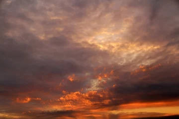 Papier Peint photo Lavable Ciel Red sky at night...