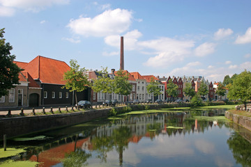 Fototapeta premium canal in Bergen op Zoom