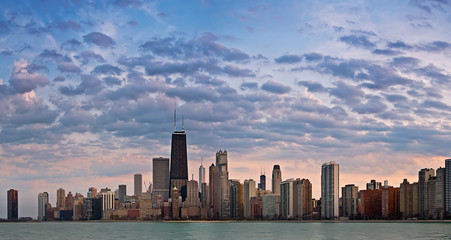 Naklejka premium Panorama Chicago