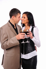 Young charming couple