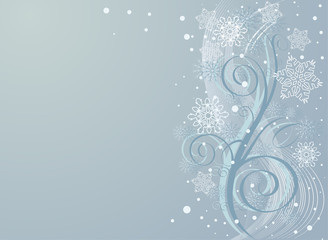 Winter swirl background