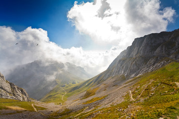 mountain Pilatus in Switzerland
