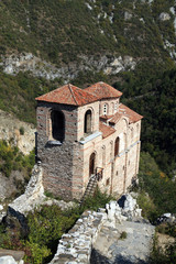 Fototapeta na wymiar Saint Mary of Petrich church, Asen's Fortress, Bulgaria
