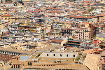 Fototapeta premium Town of Rome, Italy seen from the roof of San Pietro Cathedral