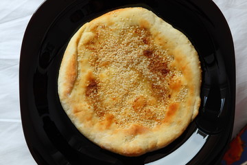 Cake with sesame seed