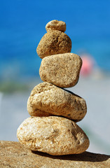 Fototapeta na wymiar Stones in balance