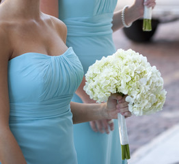 Bridesmaid with Bouquet