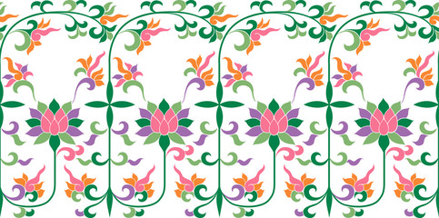 floral seamless repeated pattern
