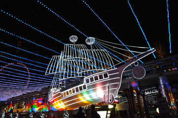 船のイルミネーション