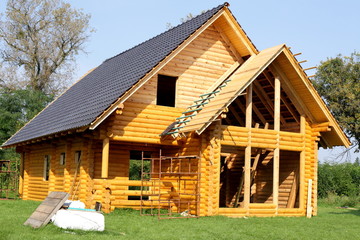 Ecological wooden cottage
