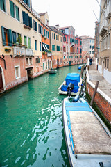 Venice, Canal and Boat.