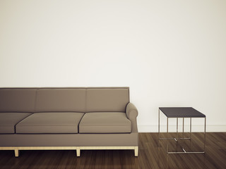 sofa in modern comfortable interior
