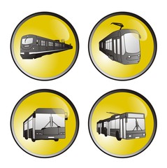 Public transport icons © ChemiQ