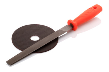 Rasp and abrasive wheel.
