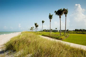 Papier Peint photo Île Golf et plage de Sanibel, Sanibel, Floride