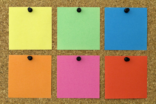 6 farbige Notizzettel
