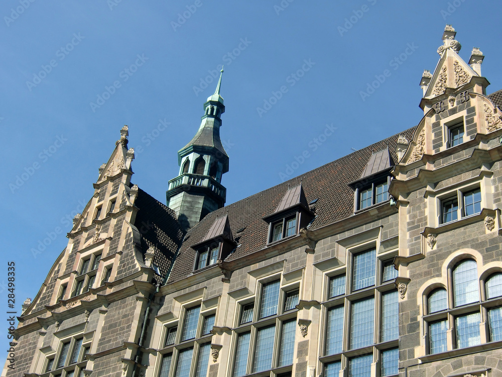 Poster altes rathaus in wuppertal-elberfeld