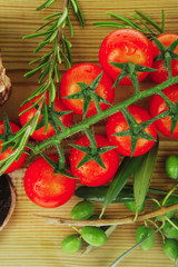 vegetables served on wooden board