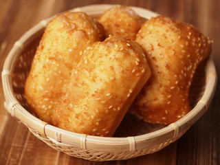 sesame dough fritters
