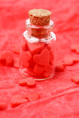 hearts in the bottle