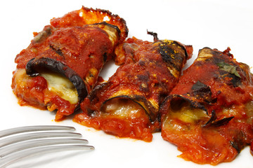 Involtini di melanzane al forno