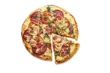 pizza  isolated on white background